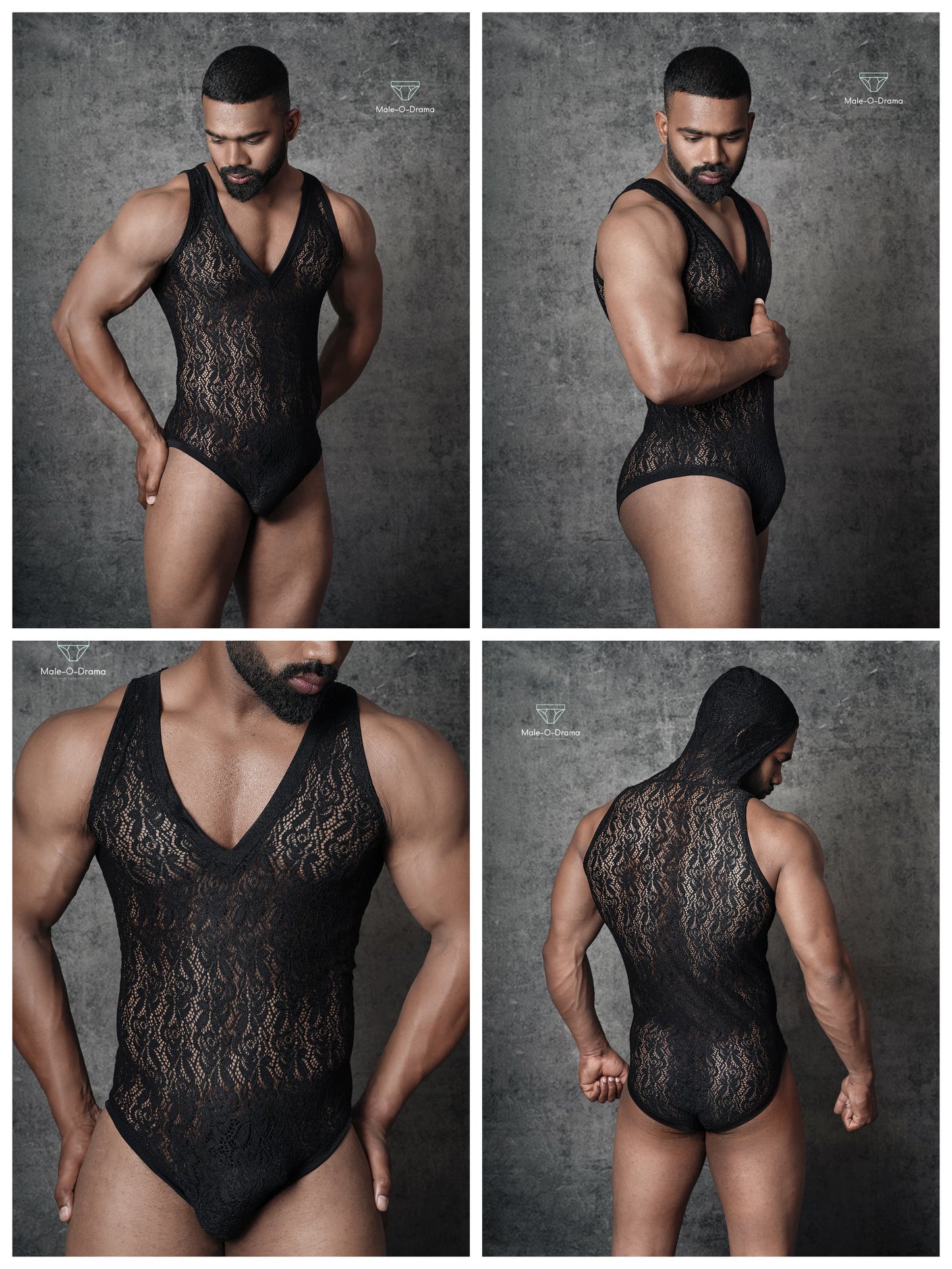 Lace lycra stretchable Bodysuit/leotard