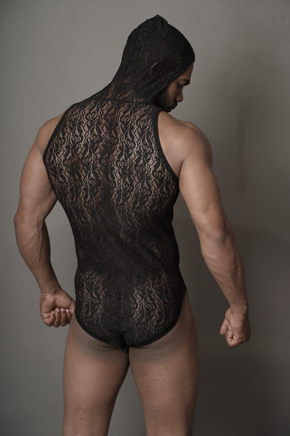 Lace lycra stretchable Bodysuit/leotard